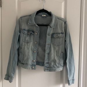 Light wash denim jacket